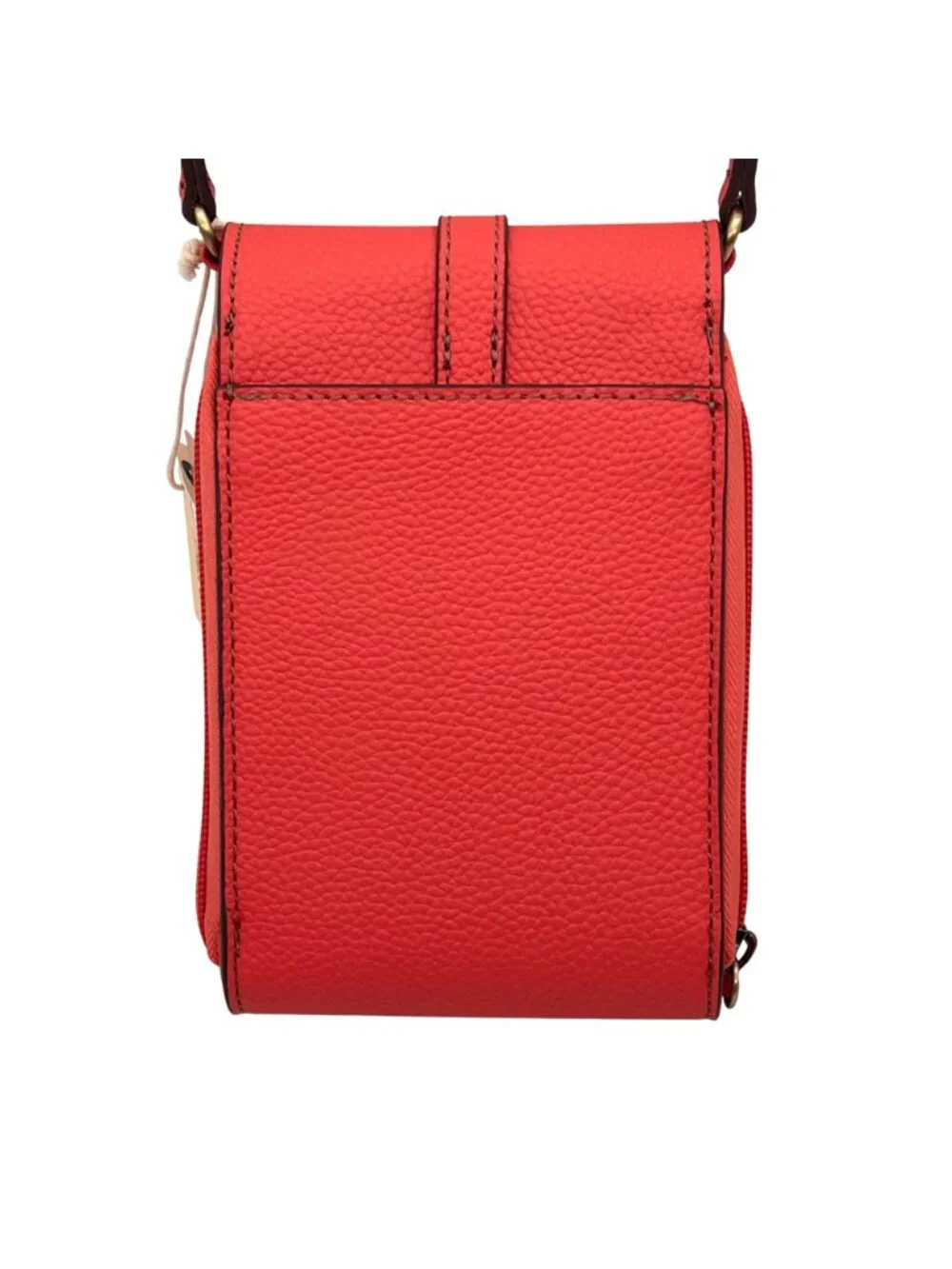 St. Johns Bay Crossbody Bag Adjustable Strap Dark Watermelon Pebbled Texture NEW - Picture 8 of 10